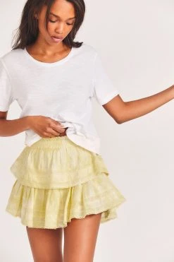 LoveShackFancy Ruffle Mini Skirt New Arrivals