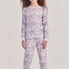 LoveShackFancy LSF X Stripe & Stare Girls Pajamas - PRIMROSE PINKBERRY Sale
