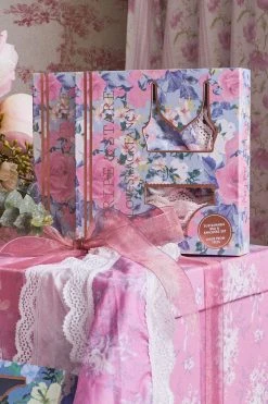 LoveShackFancy LSF X Stripe & Stare Lace Bralet And Knicker Sleepwear