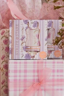 LoveShackFancy LSF X Stripe & Stare Lace Cami And Knicker Sleepwear