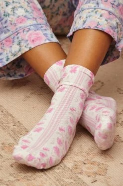 LoveShackFancy Sale LSF X Stripe & Stare Primrose Plaid Socks