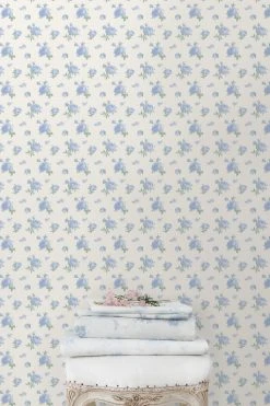 LoveShackFancy View All Ikat Rose Wallpaper - BLUE LAKE