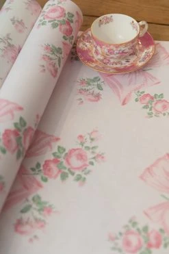 LoveShackFancy View All Rosa Beaux Wallpaper - PINK MINT