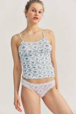 LoveShackFancy LSF X Stripe & Stare Cami And Underwear Set