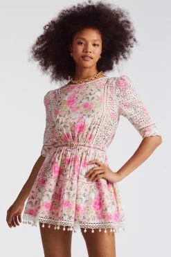 LoveShackFancy Novalie Mini Dress