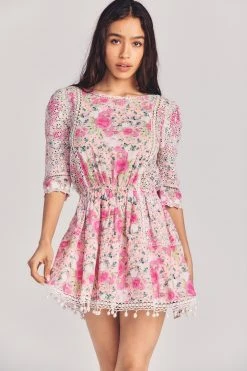 LoveShackFancy Novalie Mini Dress