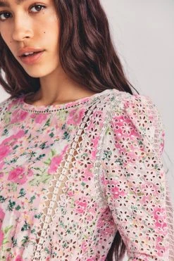 LoveShackFancy Novalie Mini Dress