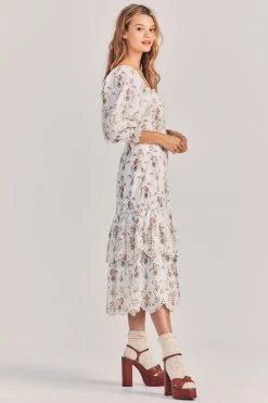 LoveShackFancy Toulon Midi Dress Sale