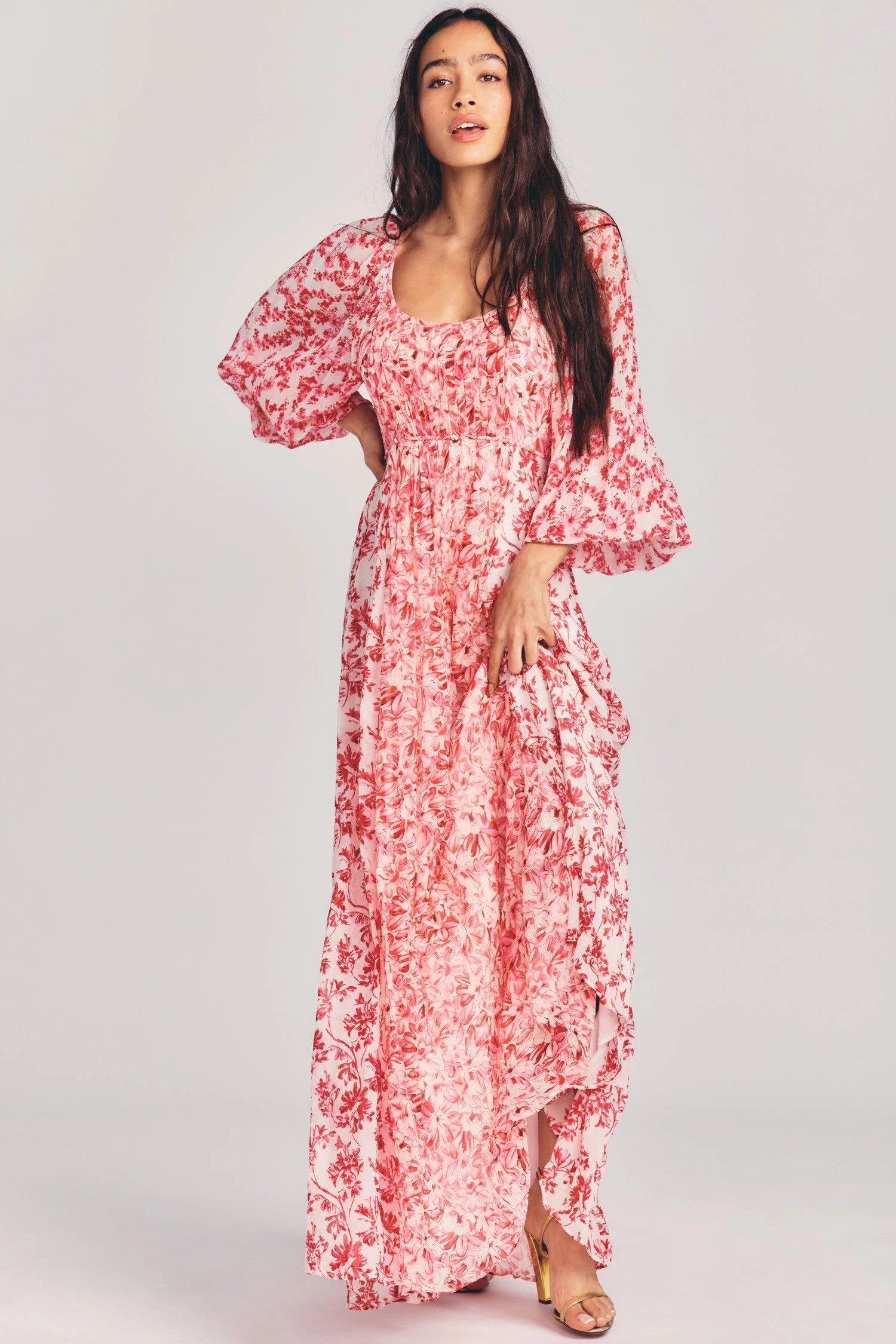 LoveShackFancy Sale Cosgrove Silk Maxi Dress 2 LoveShackFancy Sale Cosgrove Silk Maxi Dress
