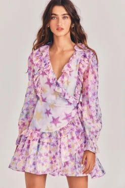 LoveShackFancy Sale Findlay Wrap Mini Dress