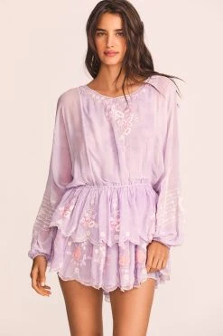 LoveShackFancy Bridgely Mini Dress New Arrivals