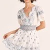 LoveShackFancy Valente Mini Dress - IVORY SHORES Dresses