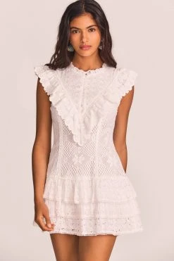 LoveShackFancy New Arrivals Lunetta Mini Dress