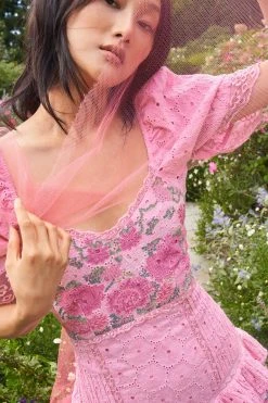 LoveShackFancy Thressey Mini Dress Dresses