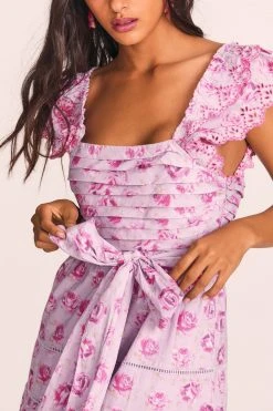 LoveShackFancy Harlyn Midi Dress