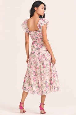 LoveShackFancy Harlyn Midi Dress