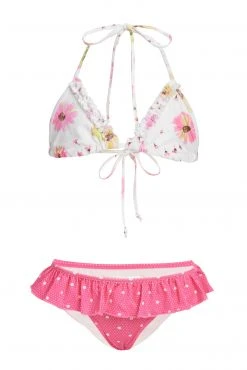 LoveShackFancy Girls Mini Harbor Bikini Set Little Girls