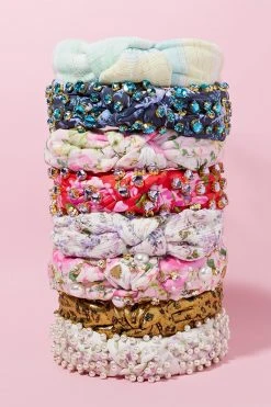 LoveShackFancy X Lele Sadoughi Heart Crystal Knotted Headband 5 LoveShackFancy X Lele Sadoughi Heart Crystal Knotted Headband