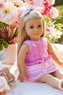 LoveShackFancy X American Girl Doll Garden Party Peplum Top