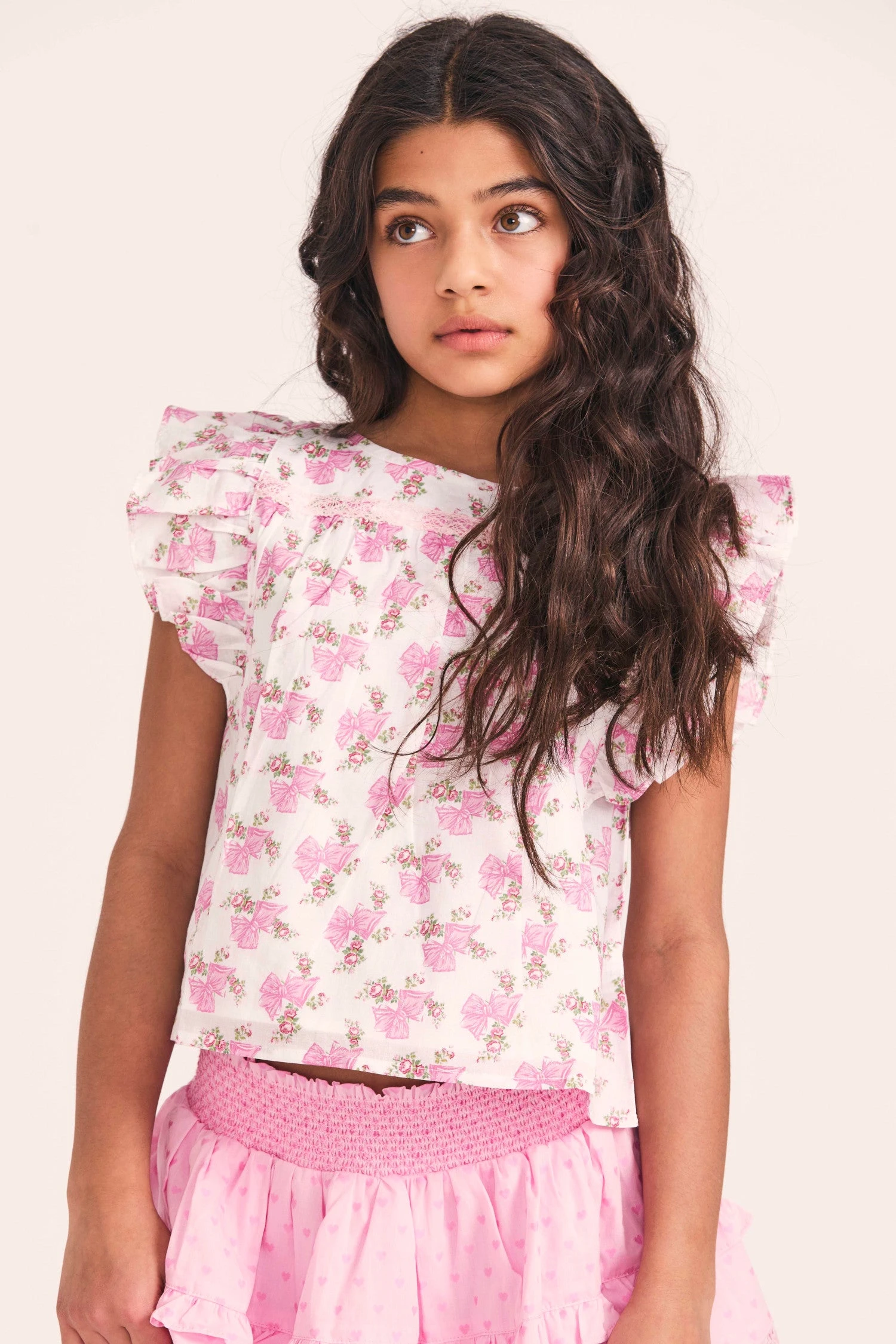 LoveShackFancy X American Girl Girls Fancy Flutter Top 1 LoveShackFancy X American Girl Girls Fancy Flutter Top