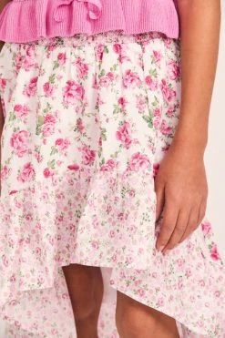 LoveShackFancy X American Girl Girls Floral Flutter Skirt