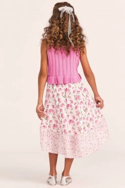 LoveShackFancy X American Girl Girls Floral Flutter Skirt