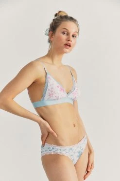 LoveShackFancy LSF X Stripe & Stare Lace Bralette & Underwear Set Sale
