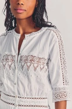 LoveShackFancy Beth Midi Dress