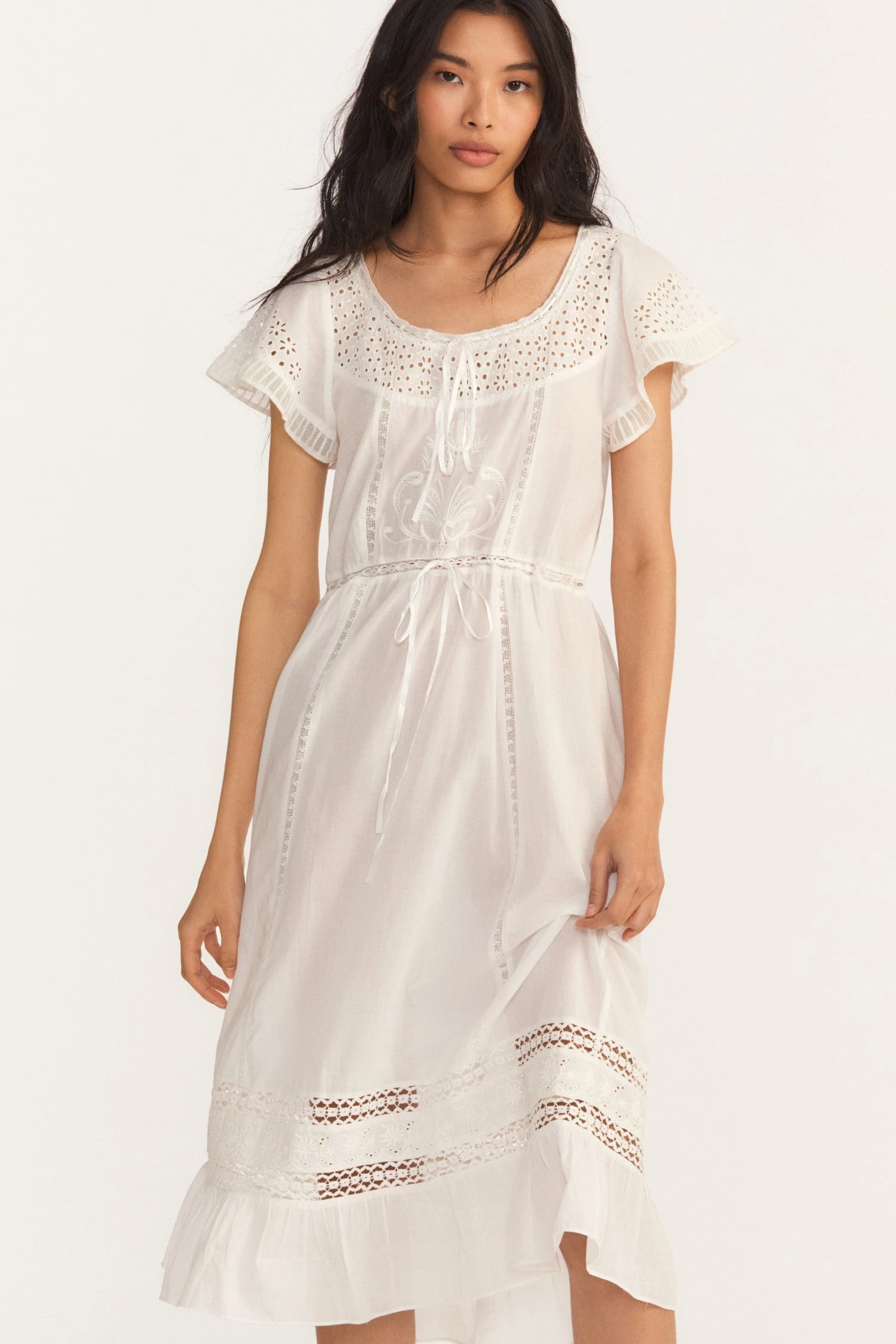 LoveShackFancy Madeline Midi Dress New Arrivals 1 LoveShackFancy Madeline Midi Dress New Arrivals