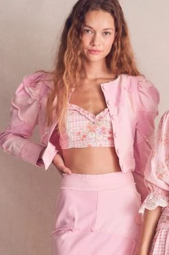 LoveShackFancy Eleora Crop Jacket 9 LoveShackFancy Eleora Crop Jacket