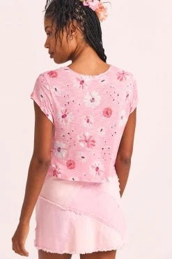 LoveShackFancy Rubin Cropped Tee