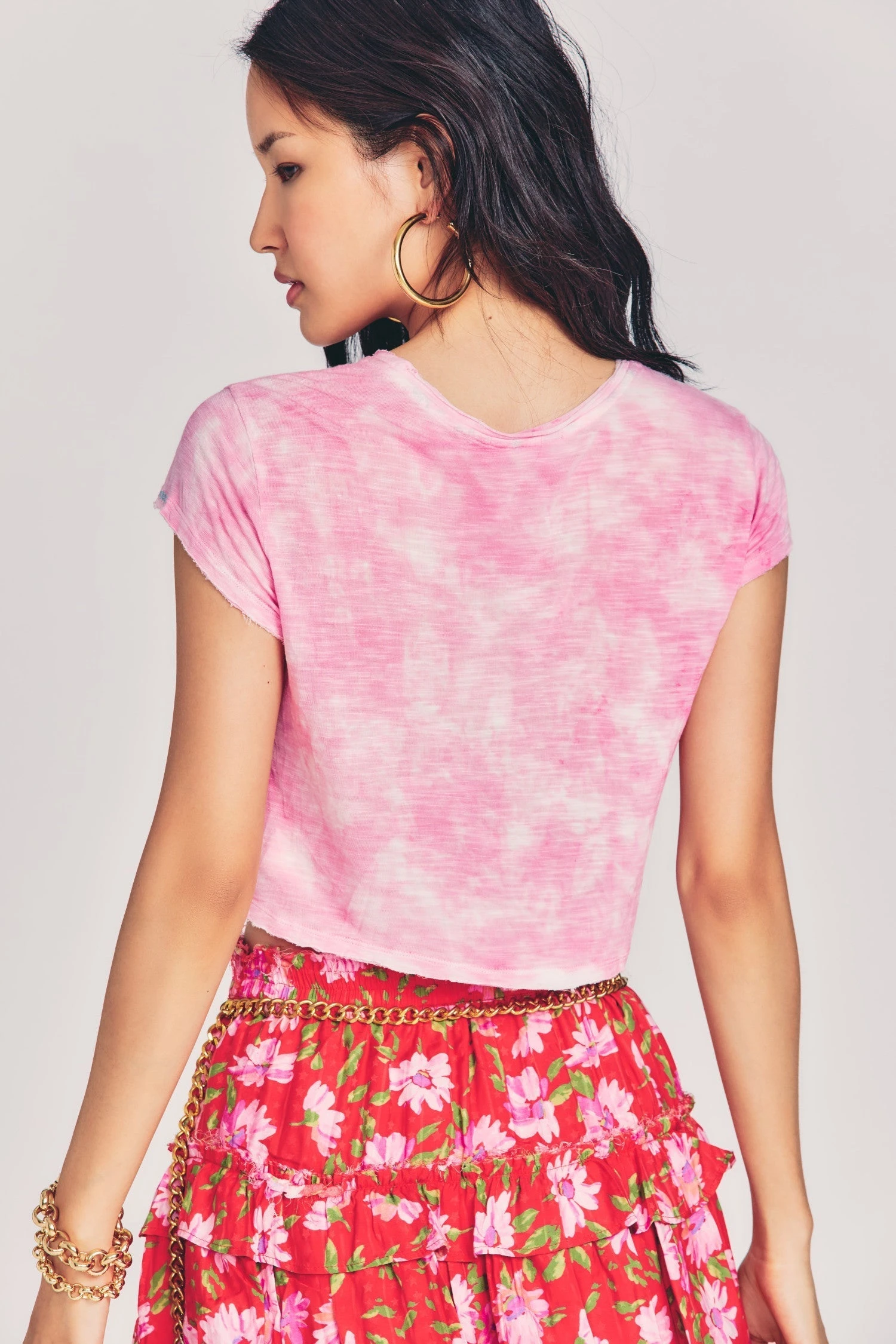 LoveShackFancy Rubin Cropped Tee 4 LoveShackFancy Rubin Cropped Tee