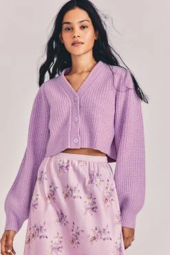 LoveShackFancy Avignon Cropped Cardigan Sweater Sale