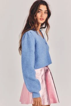 LoveShackFancy Avignon Cropped Cardigan Sweater Sale