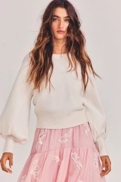 LoveShackFancy Ashland Pullover Sweater Sale