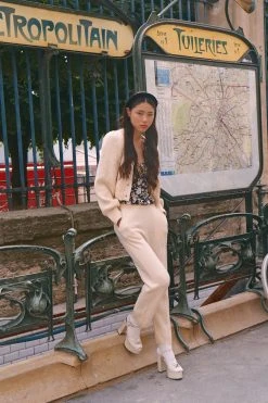 LoveShackFancy Foxglove Cashmere Pant