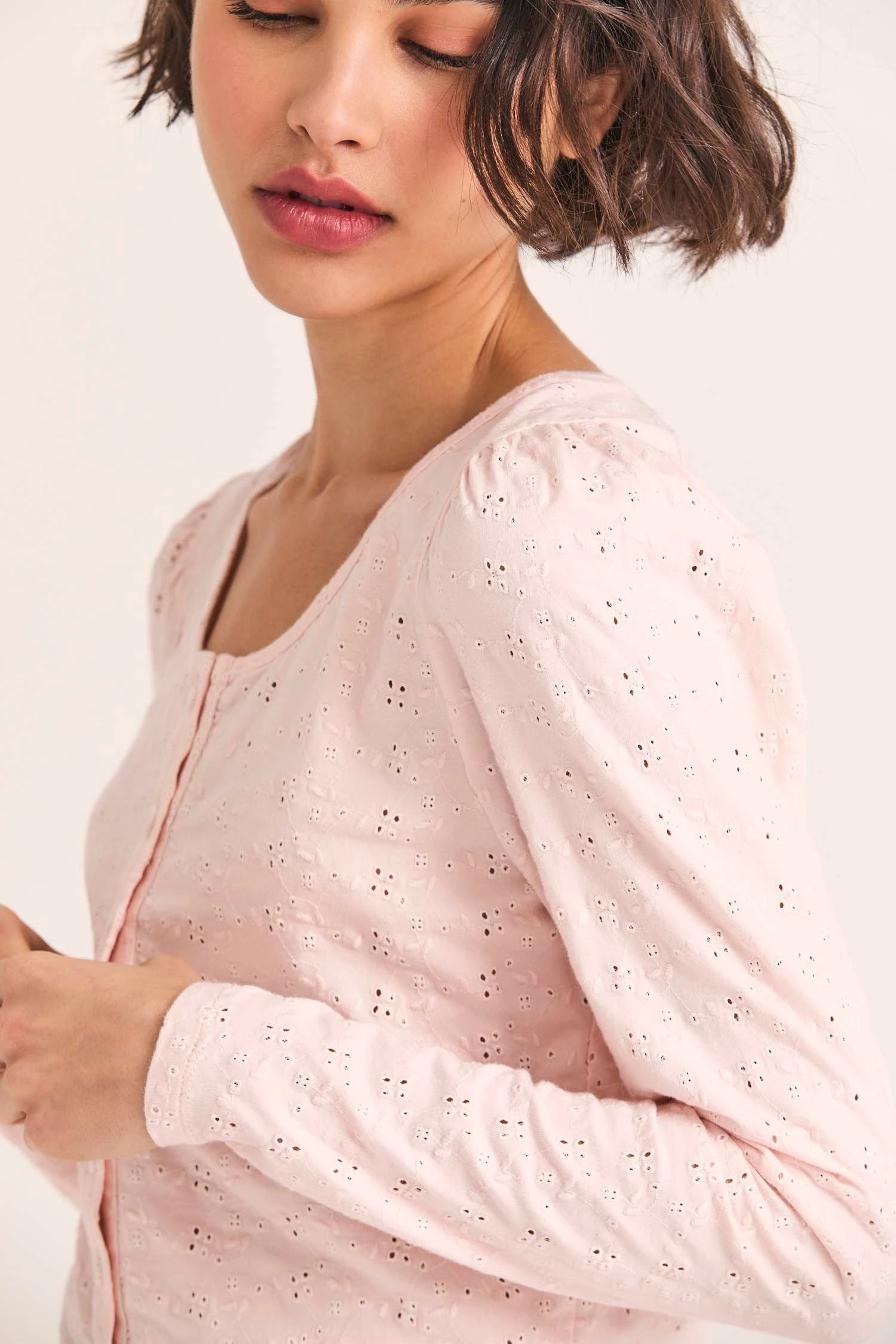 LoveShackFancy Jonah Crop Cardigan 2 LoveShackFancy Jonah Crop Cardigan