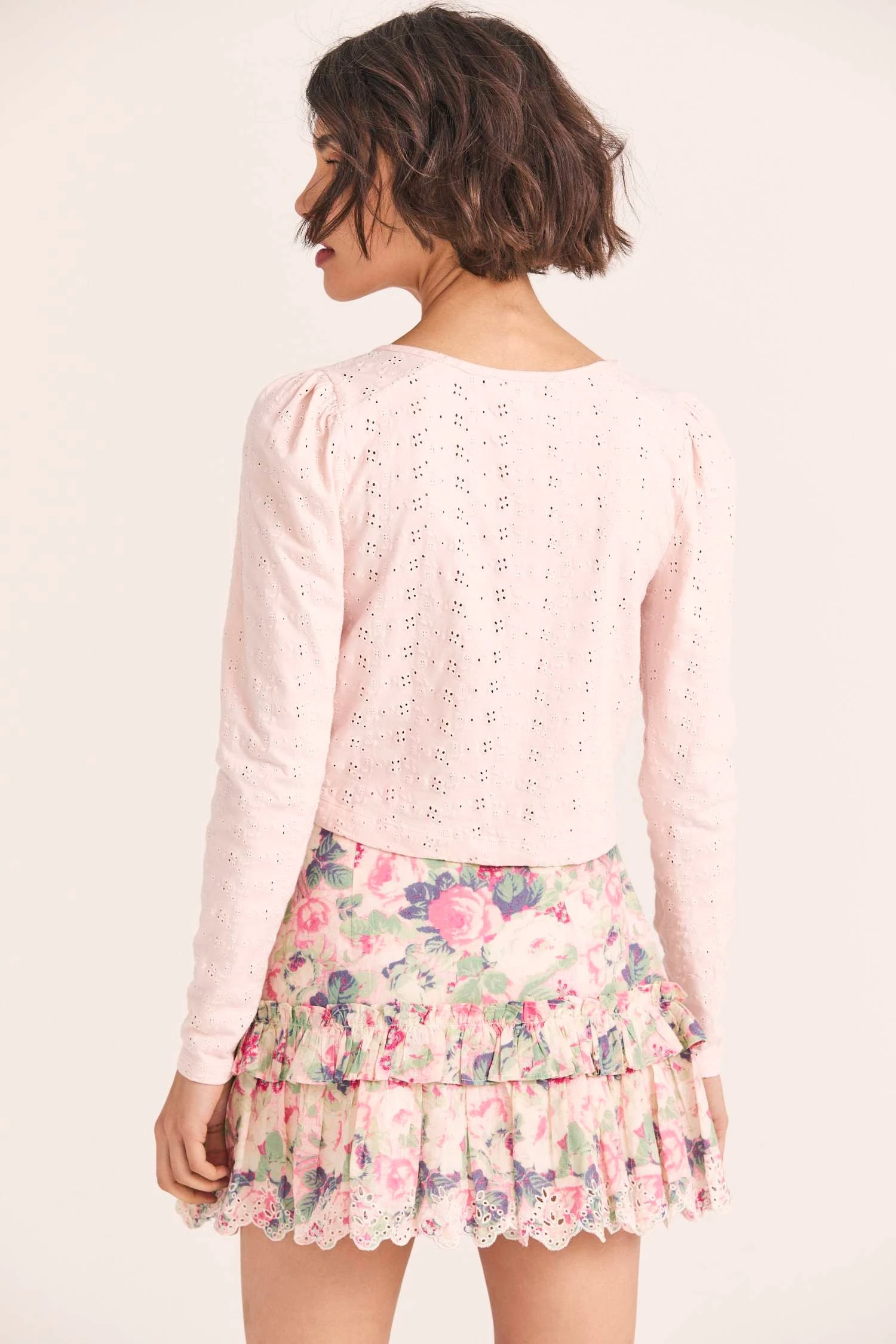 LoveShackFancy Jonah Crop Cardigan 4 LoveShackFancy Jonah Crop Cardigan