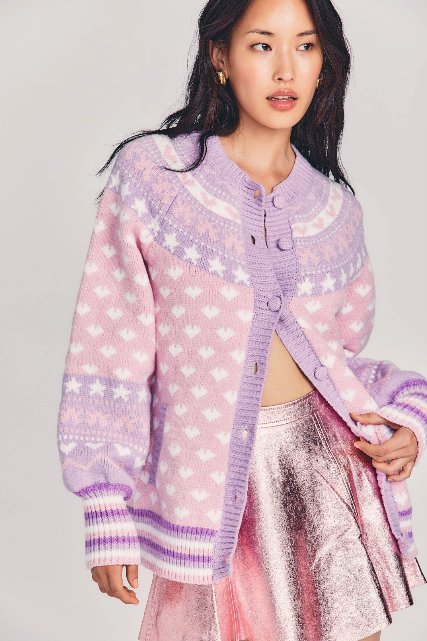 LoveShackFancy Amalo Boyfriend Cardigan 1 LoveShackFancy Amalo Boyfriend Cardigan