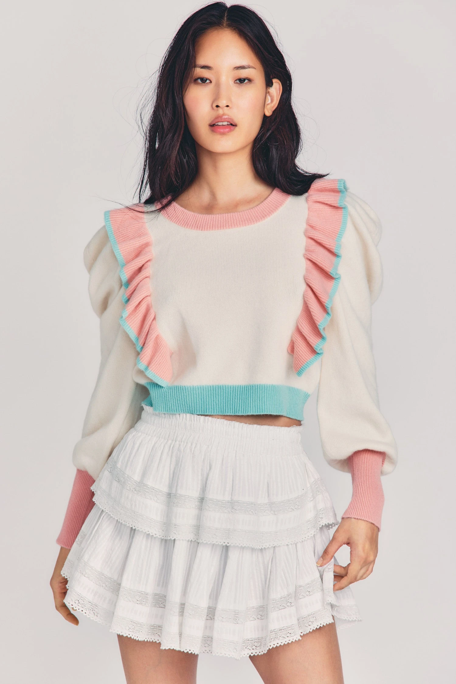 LoveShackFancy Greece Pullover Sweater 1 LoveShackFancy Greece Pullover Sweater