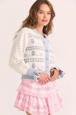 LoveShackFancy Keoni Cardigan Sweater