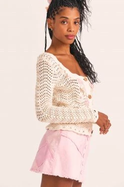 LoveShackFancy Leonel Cardigan Sweater Tops