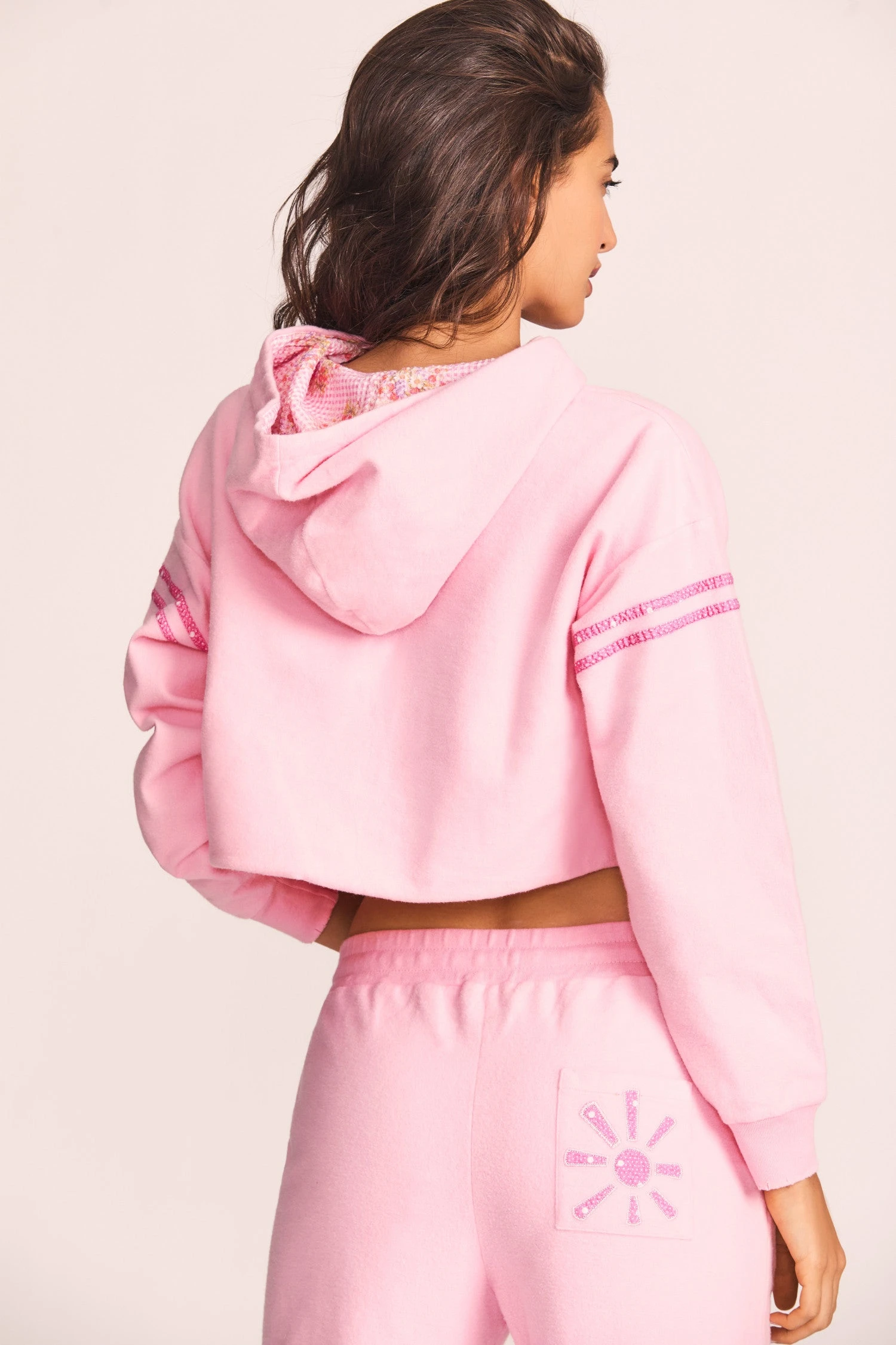 LoveShackFancy Mercury Crop Hoodie Tops 5 LoveShackFancy Mercury Crop Hoodie Tops