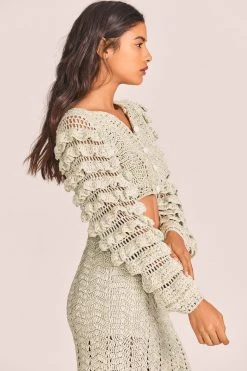 LoveShackFancy New Arrivals Junice Crop Cardigan