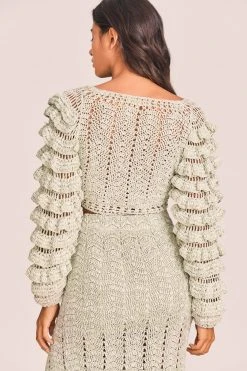 LoveShackFancy New Arrivals Junice Crop Cardigan