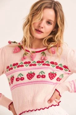 LoveShackFancy Tops Renton Pullover