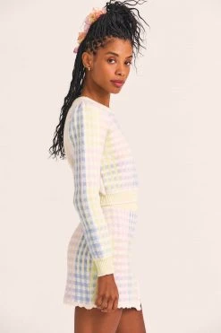 LoveShackFancy Dolana Crop Pullover