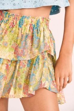 LoveShackFancy Ruffle Mini Skirt