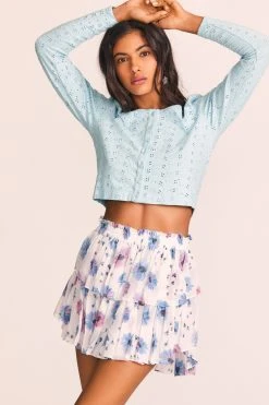 LoveShackFancy Ruffle Mini Skirt New Arrivals