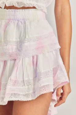 LoveShackFancy Ruffle Mini Skirt Skirts